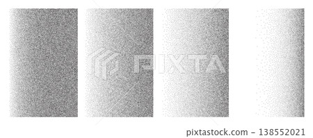 Noise grain gradient background, dot pattern spray effect set Noise grain gradient background, dot pattern spray effect set 138552021