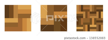 Wood parquet icon, floor tile background 138552083