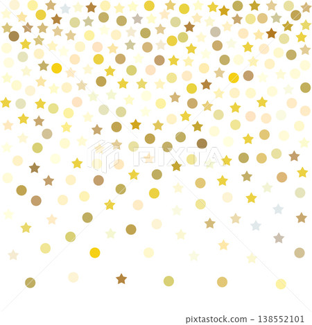 Gold star confetti background, golden sparkle pattern Gold star confetti background, golden sparkle pattern 138552101