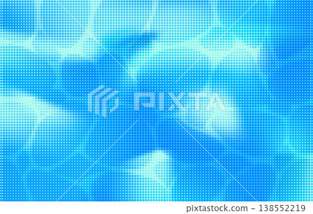 Ocean water halftone pattern, sea wave dot texture 138552219