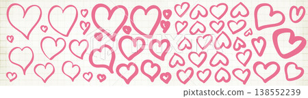 Pink sketched heart icon. Hand-drawn love doodle symbol, scribble romantic silhouette Pink sketched heart icon. Hand-drawn love doodle symbol, scribble romantic silhouette 138552239