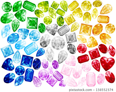 Sparkling jewel illustration 138552374