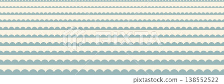 Scallop line lace border, seamless zigzag edge frames 138552522