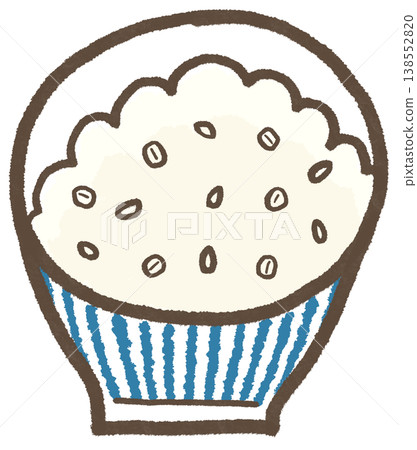 Hand-drawn style sticky barley rice, a simple and cute deformed illustration (Life Series) Hand-drawn style sticky barley rice, a simple and cute deformed illustration (Life Series) 138552820
