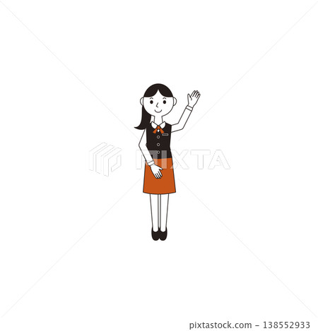 圖解：一名女員工正在提出建議 138552933