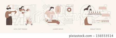 Hotel business isolated cartoon vector illustrations se Hotel business isolated cartoon vector illustrations se 138553514