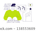 Library facilities isolated cartoon vector illustrations. Library facilities isolated cartoon vector illustrations. 138553609