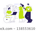 Inclusive environment isolated cartoon vector illustrations. Inclusive environment isolated cartoon vector illustrations. 138553610