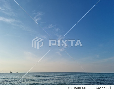 Blue sky and sea landscape. 138553901