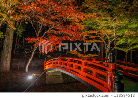 靜岡縣遠富國一宮市小國神社的秋葉 138554518