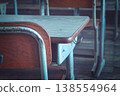Desk and chair in the classroom 138554964