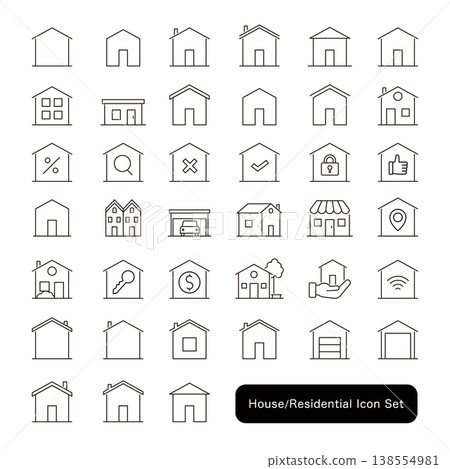 房屋/住宅圖示集 房屋/住宅圖示集 138554981