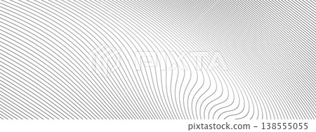 Irregular slash line pattern with gradient wave and dynamic texture. Wavy line vector background with gradation for modern graphic overlay. Slash undulate with soft noise blur for diagonal poster Irregular slash line pattern with gradient wave and dynamic texture. Wavy line vector background with gradation for modern graphic overlay. Slash undulate with soft noise blur for diagonal poster 138555055