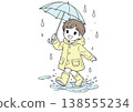 A pleasant walk on a rainy day 138555234