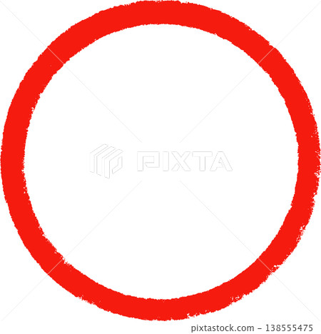 油漆風格的圓形圖標，紅色圓圈，向量圖。 138555475