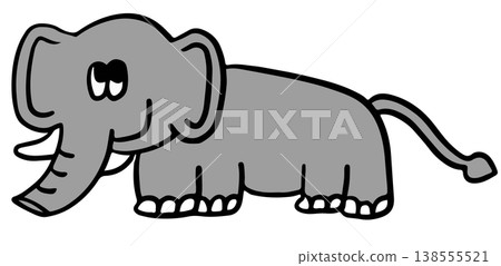 Hand drawn illustration of elephant for wild animal, zoo, souvenir, cartoon characters, comic, mascot, cute patch, shirt print, sticker, plush toy, kid doll, trip, travel, vacation, vet, forest Hand drawn illustration of elephant for wild animal, zoo, souvenir, cartoon characters, comic, mascot, cute patch, shirt print, sticker, plush toy, kid doll, trip, travel, vacation, vet, forest 138555521