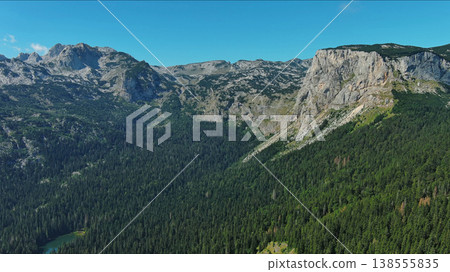 Aerial view on mountains in park Durmitor Aerial view on mountains in park Durmitor 138555835