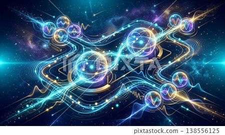 Quantum Computing Conceptual Illustration Quantum Computing Conceptual Illustration 138556125