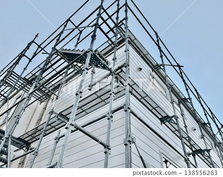 獨立式住宅的外牆施工 138556283