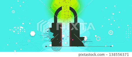 Cybersecurity and information science technology background Cybersecurity and information science technology background 138556371