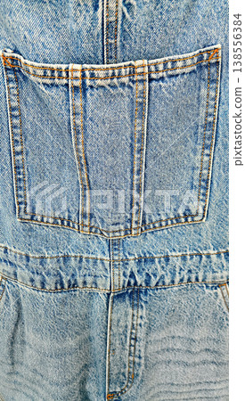 fashionable blue denim overalls fashionable blue denim overalls 138556384