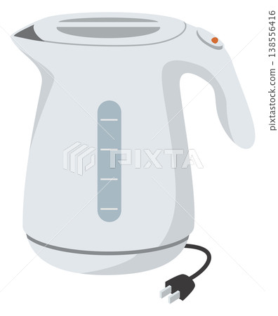 電水壺的簡單示意圖。 電水壺的簡單示意圖。 138556416