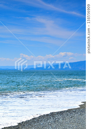 神奈川縣袖浦海灘,初春時節 神奈川縣袖浦海灘,初春時節 138556909