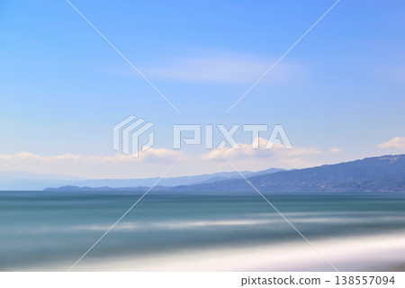 Kanagawa Prefecture, Sodegaura Beach in early spring, long exposure photography Kanagawa Prefecture, Sodegaura Beach in early spring, long exposure photography 138557094