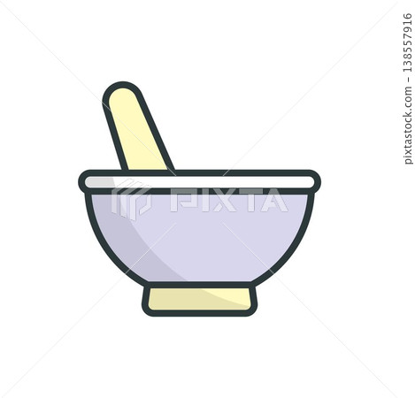 Mortar and Pestle icon vector design templates Mortar and Pestle icon vector design templates 138557916