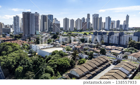 Aerial view of Jardim Goias skyline and residential neighborhood Aerial view of Jardim Goias skyline and residential neighborhood 138557933