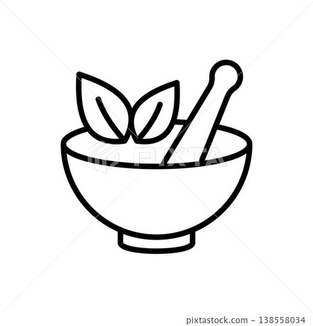 Mortar and Pestle icon vector design templates Mortar and Pestle icon vector design templates 138558034