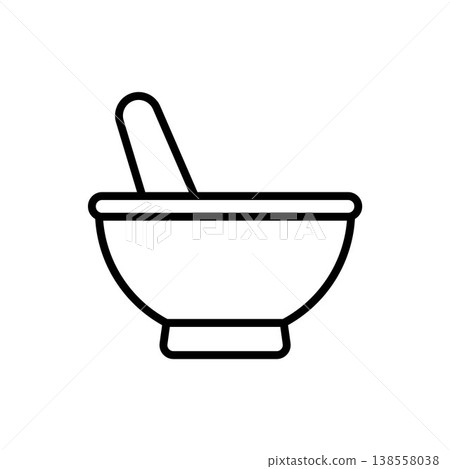 Mortar and Pestle icon vector design templates Mortar and Pestle icon vector design templates 138558038