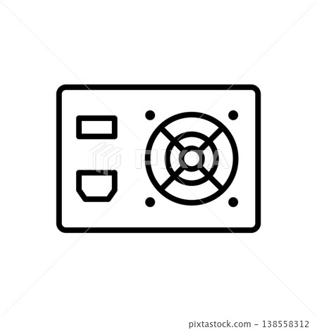 Power Supply icon vector design templates simple and modern Power Supply icon vector design templates simple and modern 138558312