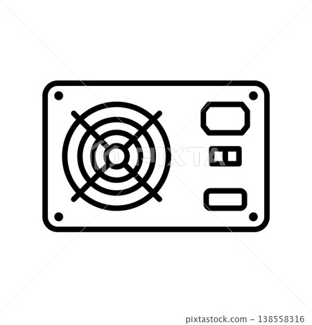 Power Supply icon vector design templates simple and modern Power Supply icon vector design templates simple and modern 138558316