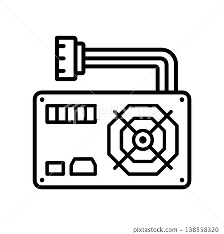 Power Supply icon vector design templates simple and modern Power Supply icon vector design templates simple and modern 138558320