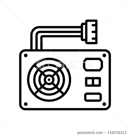 Power Supply icon vector design templates simple and modern Power Supply icon vector design templates simple and modern 138558321