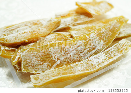 Dried sweet potatoes, a winter delicacy and specialty of Ibaraki Prefecture. Dried sweet potatoes, a winter delicacy and specialty of Ibaraki Prefecture. 138558325
