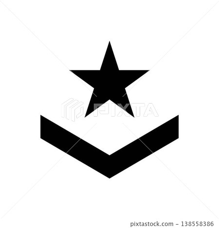 Military rank icon symbol design templates 138558386
