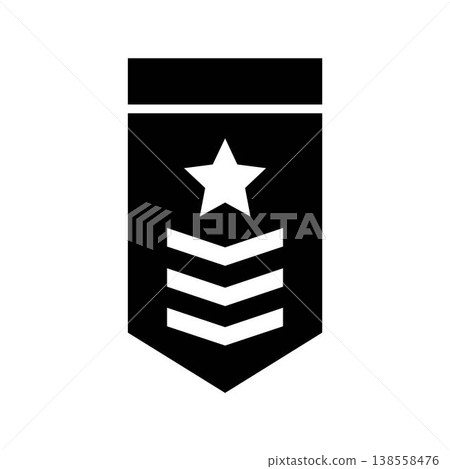 Military rank icon symbol design templates 138558476