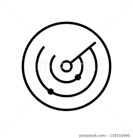 Radar icon vector design templates simple and modern concept 138558490