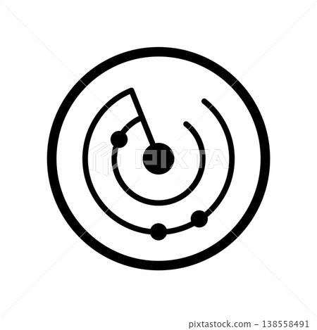 Radar icon vector design templates simple and modern concept Radar icon vector design templates simple and modern concept 138558491