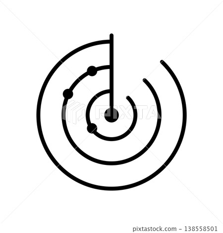 Radar icon vector design templates simple and modern concept Radar icon vector design templates simple and modern concept 138558501