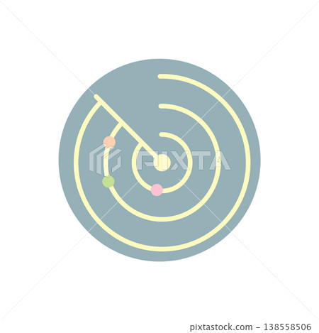 Radar icon vector design templates simple and modern concept 138558506