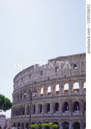 The Colosseum, a World Heritage Site: A magnificent ancient Roman amphitheater. 138558652