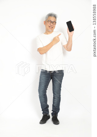 Pointing at Smartphone 138558988