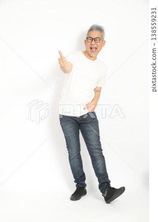 Thumbs Up and Laughing Thumbs Up and Laughing 138559231
