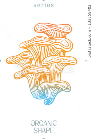 Abstract Mushroom Cluster Organic Shape Abstract Mushroom Cluster Organic Shape 138559402