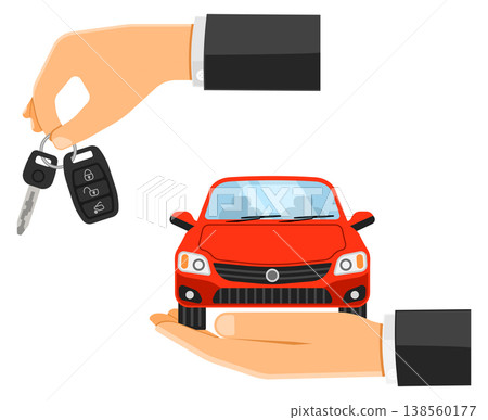 Rent amd Buying Car Banner 138560177