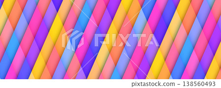 Bright colorful diagonal ribbon pattern abstract background with braided glossy bands in magenta yellow cyan and purple, high contrast dynamic rhythm and playful mood, suitable for packaging social Bright colorful diagonal ribbon pattern abstract background with braided glossy bands in magenta yellow cyan and purple, high contrast dynamic rhythm and playful mood, suitable for packaging social 138560493