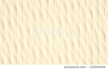 Cream woven diagonal pattern abstract background, soft curved ridges create subtle sculpted relief, warm neutral palette, elegant minimalist surface ideal for interior decor, product backdrops Cream woven diagonal pattern abstract background, soft curved ridges create subtle sculpted relief, warm neutral palette, elegant minimalist surface ideal for interior decor, product backdrops 138560494